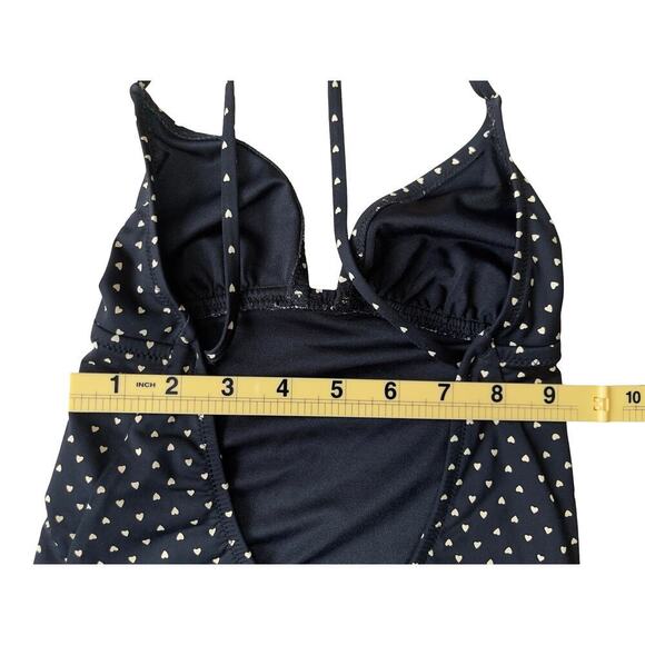 Madewell Polka Dot One Piece Open Back Swimsuit Retro Pin Up Resort - Size 2 - Picture 5 of 11